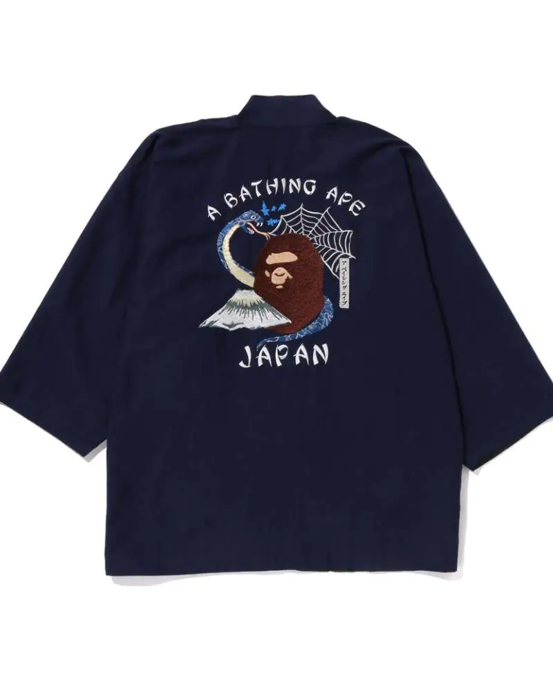 A Bathing Ape Men Lightweight Jackets Kimono Jacket