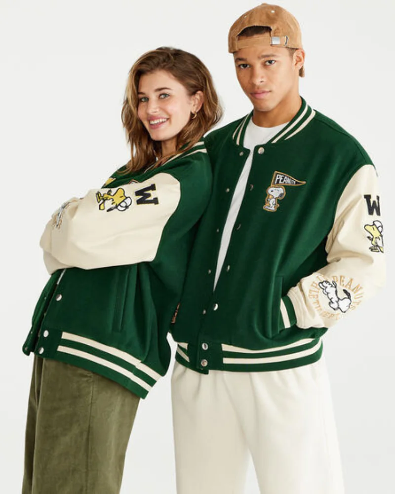 Aéropostale Snoopy Varsity Jacket