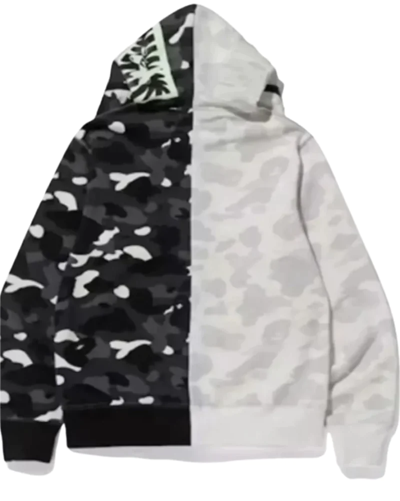 BAPE City Camo Half Shark Full Zip Hoodie