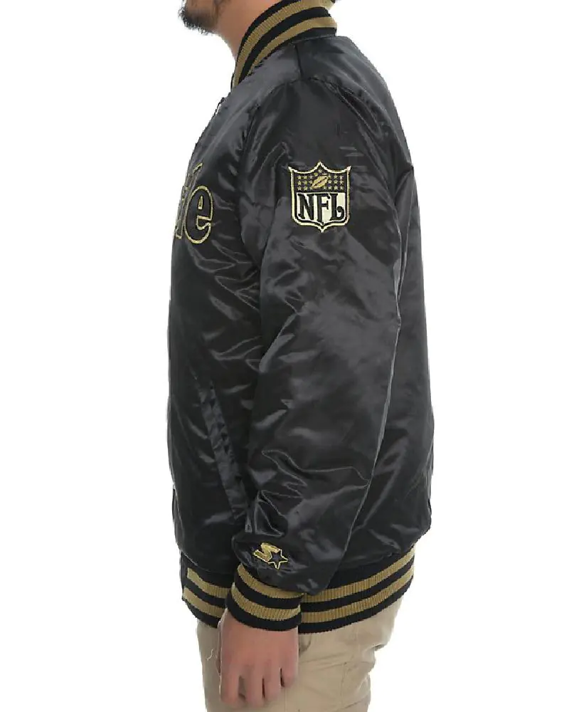 Black Label Seattle Seahawks Satin Jacket