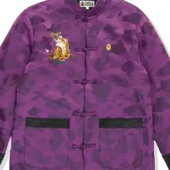 COLOR CAMO PADDED CHINESE JACKET