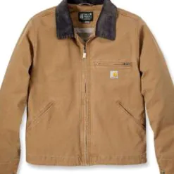 Carhartt Men’s Relaxed Fit Duck Detroit Jacket Brown