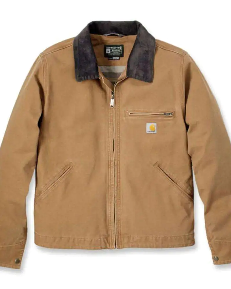 Carhartt Men’s Relaxed Fit Duck Detroit Jacket Brown