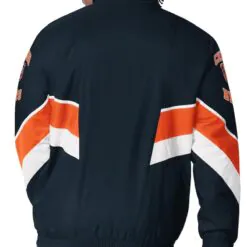 Chicago Bears Captain Navy Varsity Satin Jacket