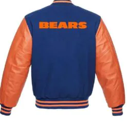Chicago Bears NFL Varsity Orange and Blue Jacket