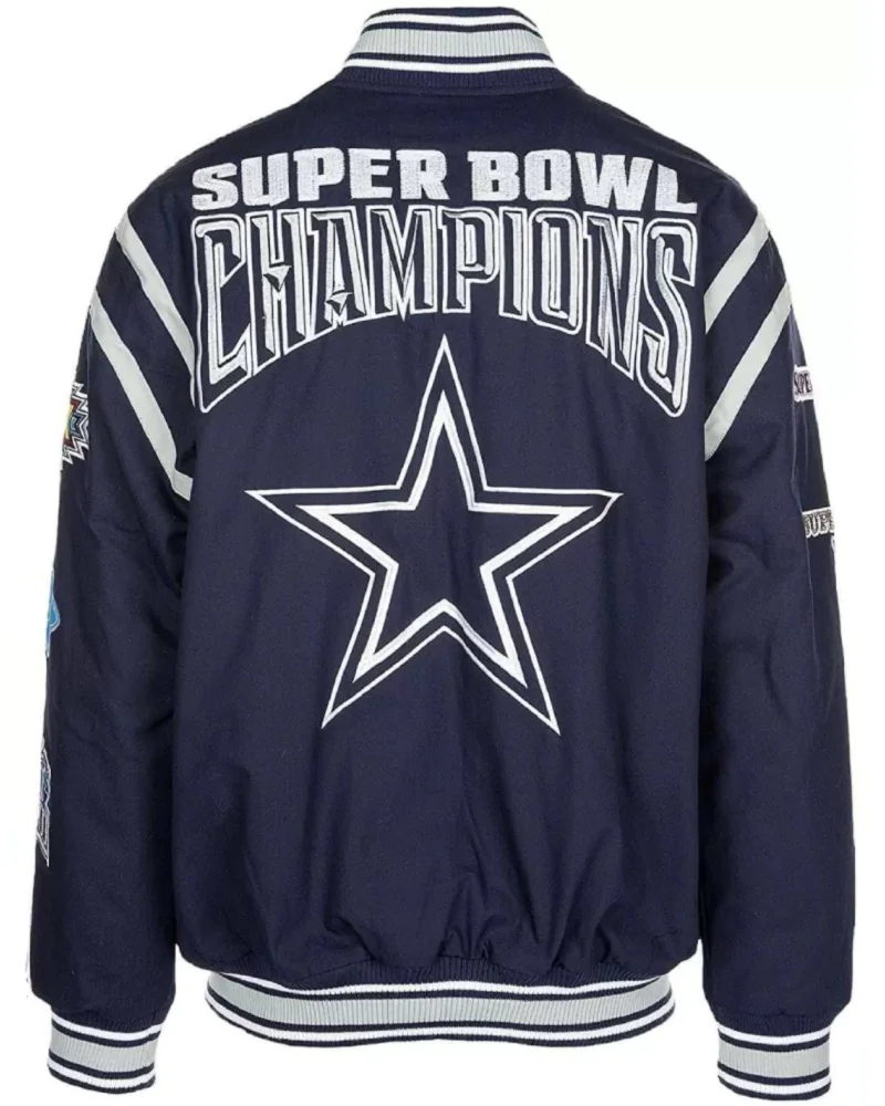 Dallas Cowboys Super Bowl 5 Time Champions Jacket