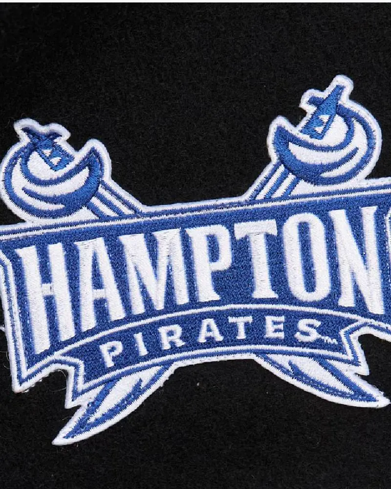 Hampton Pirates Homecoming Black Varsity Jacket Hampton Pirates Homecoming Black Varsity Jacket