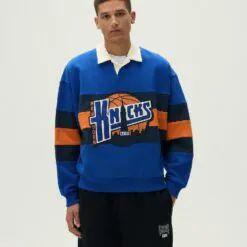 Kith For The New York Knicks Ball Nelson Collared Pullover