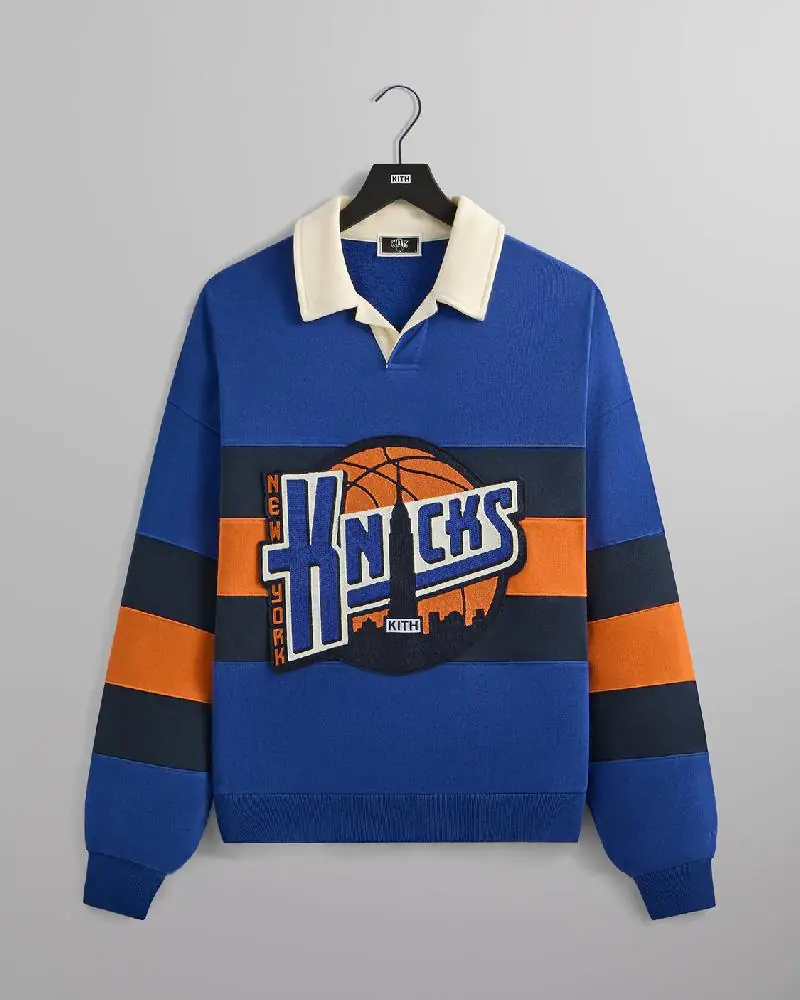Kith For The New York Knicks Ball Nelson Collared Pullover