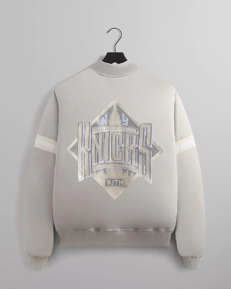 Kith For The New York Knicks Empire Satin Bomber Jacket