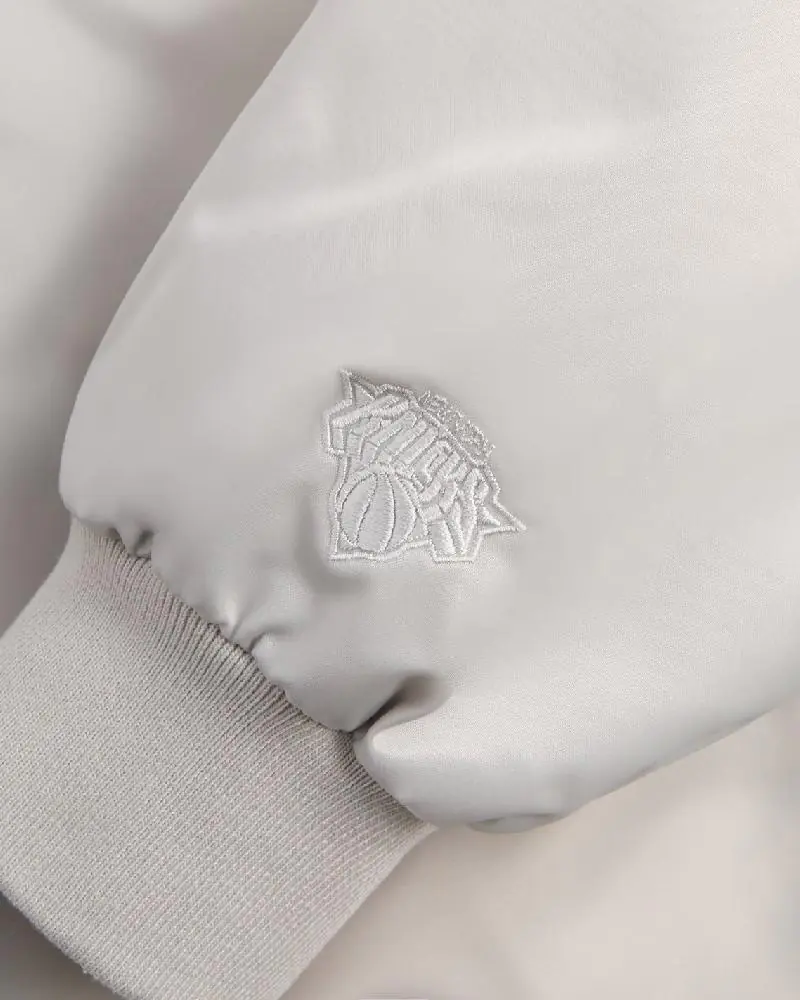 Kith For The New York Knicks Empire Satin Bomber Jacket