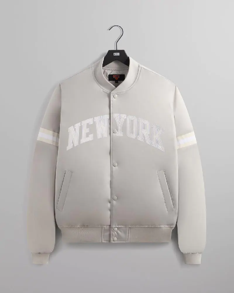 Kith For The New York Knicks Empire Satin Bomber Jacket