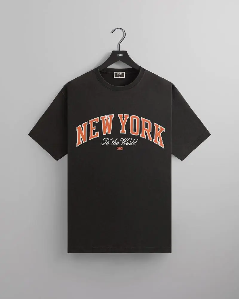 Kith For The New York Knicks New York To The World Vintage Tee