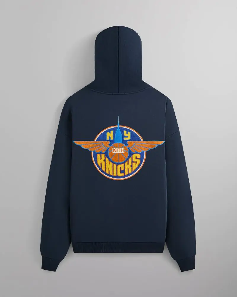 Kith For The New York Knicks Wingman Vintage Nelson Hoodie
