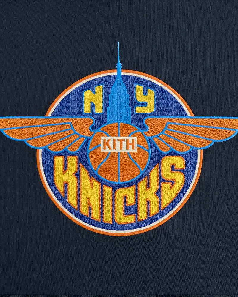 Kith For The New York Knicks Wingman Vintage Nelson Hoodie