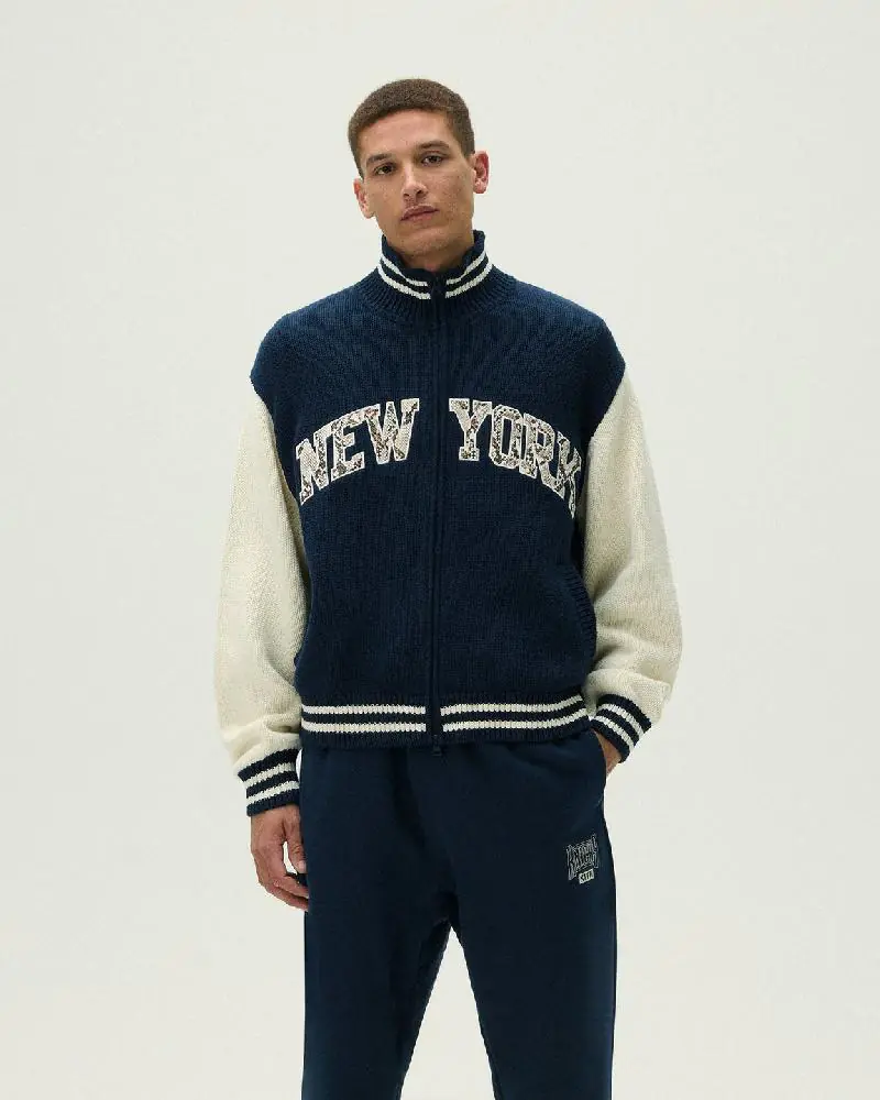 Kith For The New York Knicks Wyona Full Zip Sweater Kith For The New York Knicks Wyona Full Zip Sweater