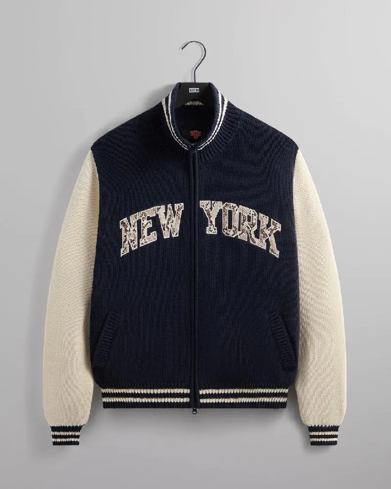 Kith For The New York Knicks Wyona Full Zip Sweater Kith For The New York Knicks Wyona Full Zip Sweater