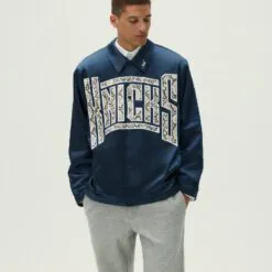 Kith for the New York Knicks Snap Front Coaches Jacket