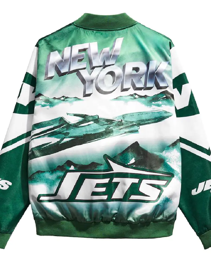 Men’s Chalk Line Green New York Jets Fanimation Satin Jacket