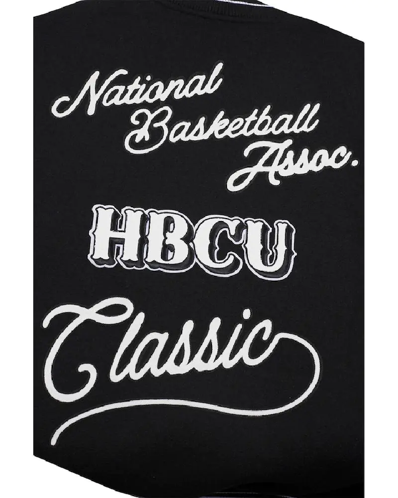 Men’s Pro Standard Black 2024 NBA All-Star Game x HBCU Classic Varsity Jacket