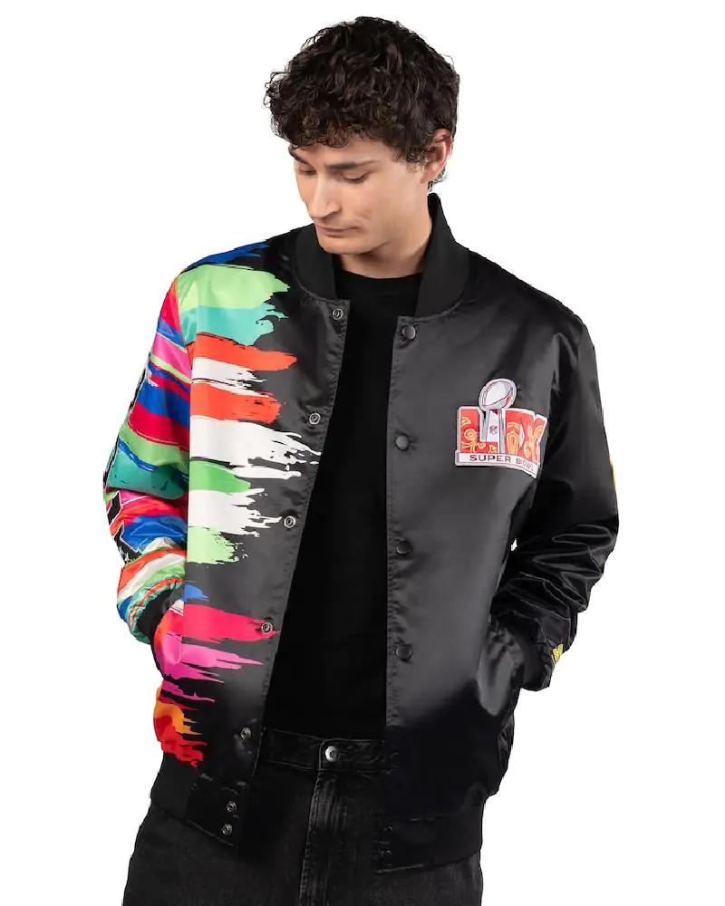 Men’s Super Bowl LIX Starter X MSX By Michael Strahan Black Voodoo Jacket