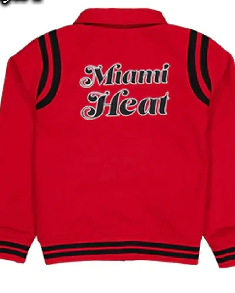Miami Heat Sport Night Teddy Varsity Jacket Miami Heat Sport Night Teddy Varsity Jacket