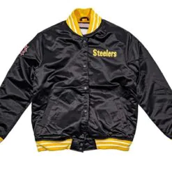 NFL Black Pittsburgh Steelers Heavyweight Satin Jacket NFL Black Pittsburgh Steelers Heavyweight Satin JacketNFL Black Pittsburgh Steelers Heavyweight Satin Jacket NFL Black Pittsburgh Steelers Heavyweight Satin Jacket