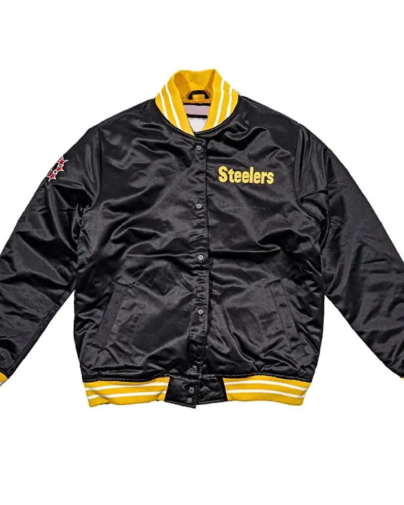 NFL Black Pittsburgh Steelers Heavyweight Satin Jacket NFL Black Pittsburgh Steelers Heavyweight Satin JacketNFL Black Pittsburgh Steelers Heavyweight Satin Jacket NFL Black Pittsburgh Steelers Heavyweight Satin Jacket