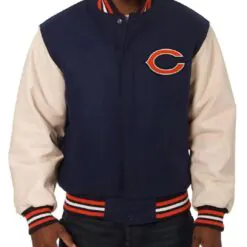NFL Chicago Bears Varsity Navy Blue Jacket