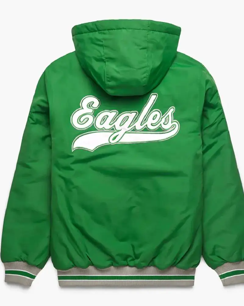 Philadelphia Eagles Green Hooded Jacket Philadelphia Eagles Green Hooded Jacket