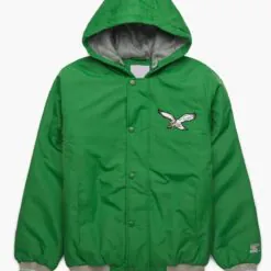 Philadelphia Eagles Green Hooded Jacket