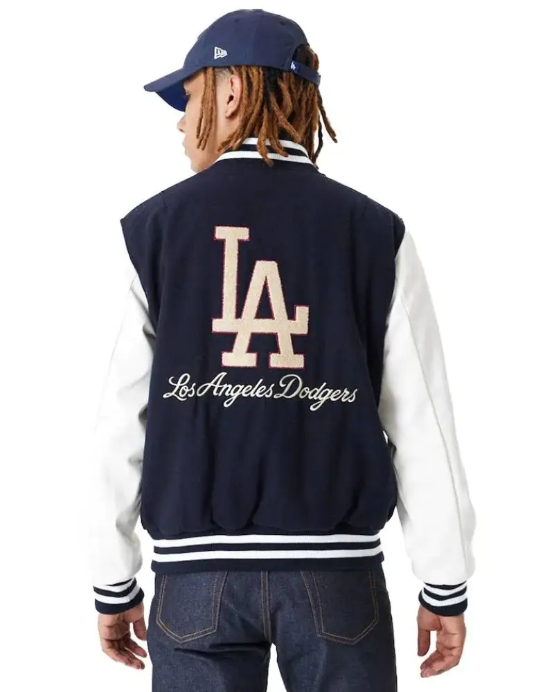 New Era MLB Large Logo Varsity Los Angeles Dodgers Jacket New Era MLB Large Logo Varsity Los Angeles Dodgers Jacket