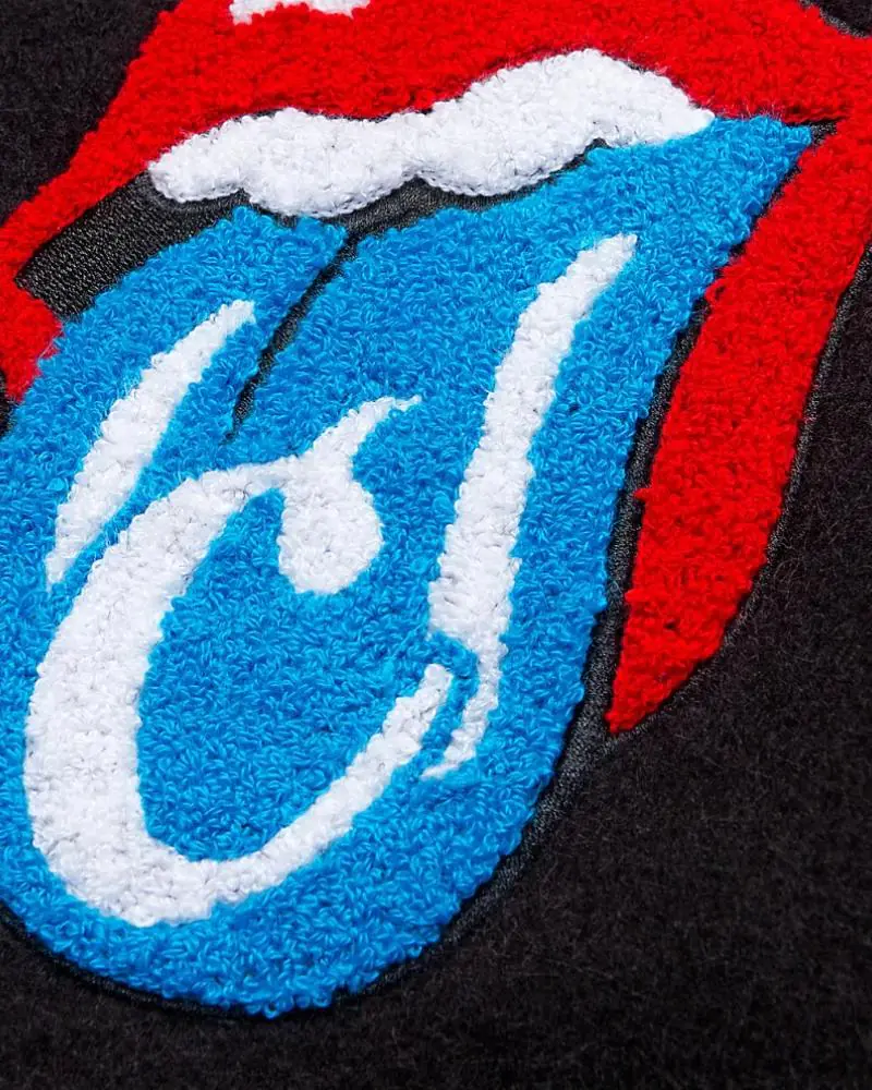 Cookies x The Rolling Stones Letterman Black Varsity Jacket
