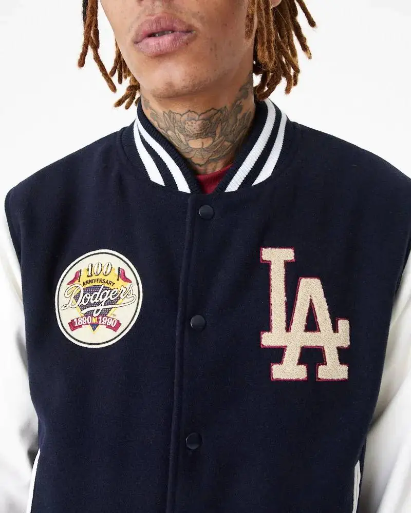New Era MLB Large Logo Varsity Los Angeles Dodgers Jacket New Era MLB Large Logo Varsity Los Angeles Dodgers Jacket