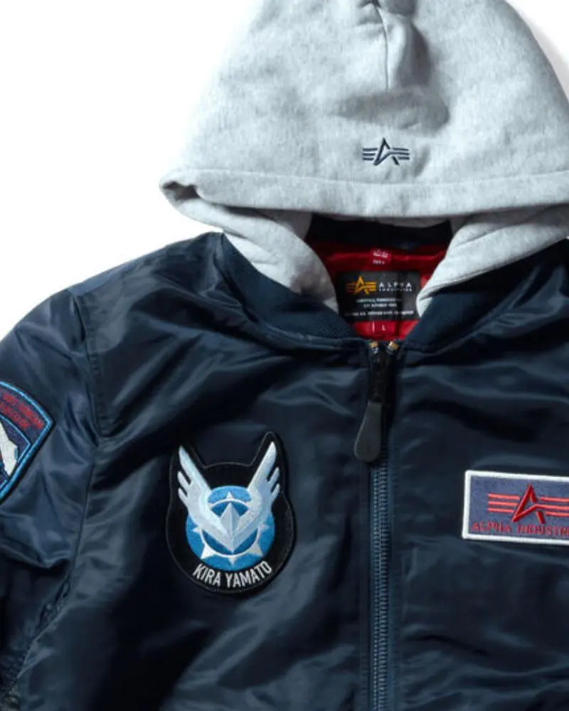 STRICT-G x ALPHA Mobile Suit Gundam SEED FREEDOM Light MA-1 Natus Jacket STRICT-G x ALPHA Mobile Suit Gundam SEED FREEDOM Light MA-1 Natus Jacket