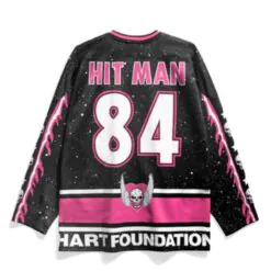 Bret Hart Speckle Black Hockey Jersey