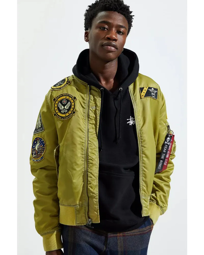 Alpha Industries L-2B Fear The Bones Battlewash Jacket