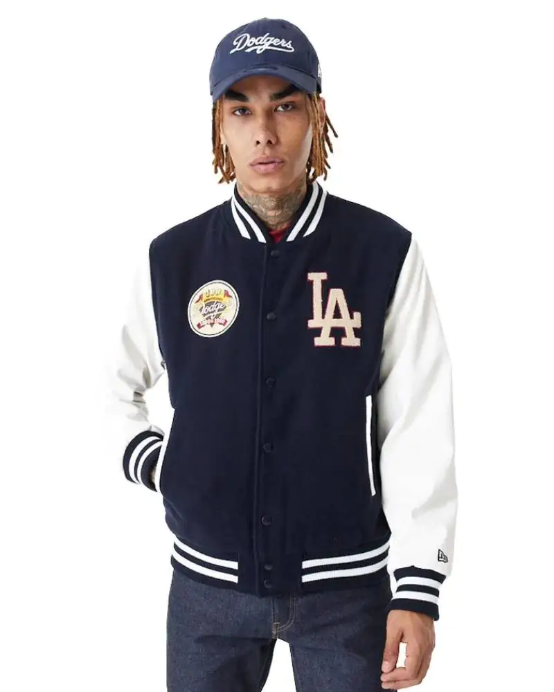 New Era MLB Large Logo Varsity Los Angeles Dodgers Jacket New Era MLB Large Logo Varsity Los Angeles Dodgers Jacket