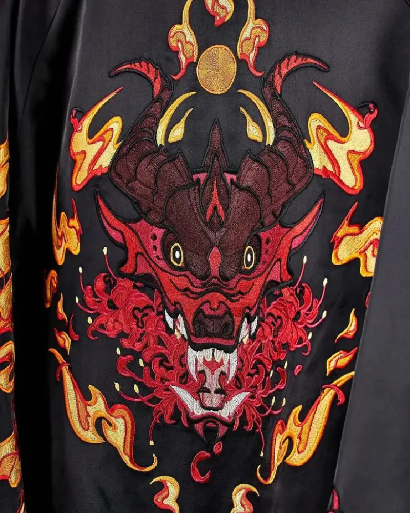 Red Dragon Sukajan Bomber Jacket