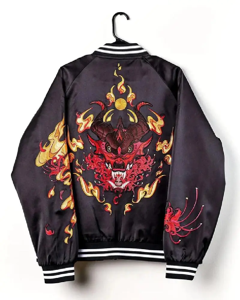 Red Dragon Sukajan Bomber Jacket