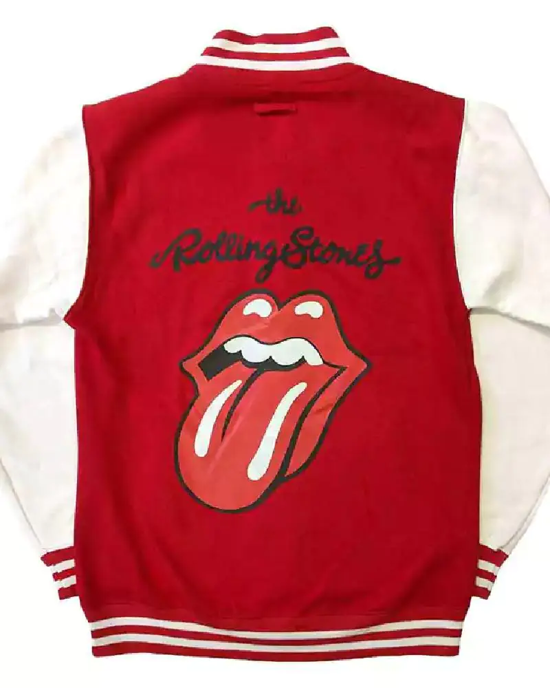 Rolling Stones Unisex Varsity Jacket Classic Tongue