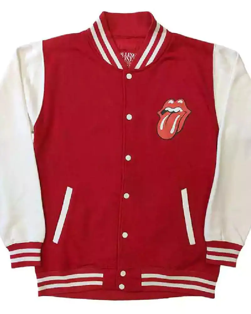 Rolling Stones Unisex Varsity Jacket Classic Tongue