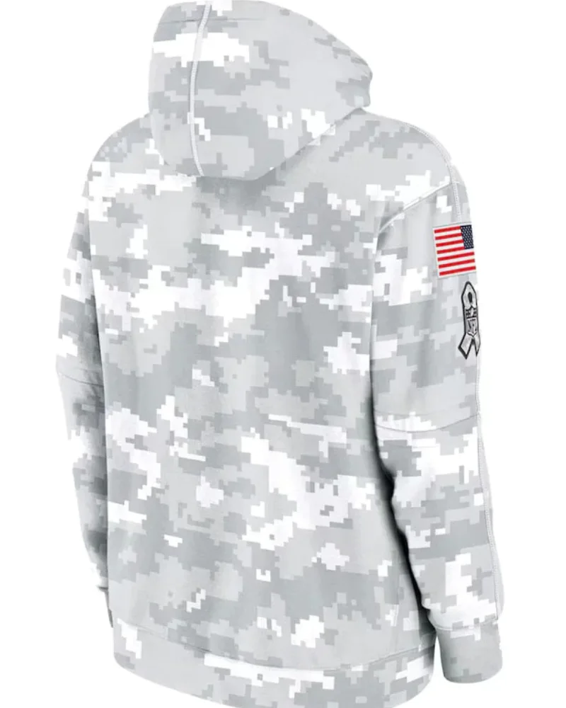 San Francisco 49ers Salute To Service Camo 2024 Hoodie