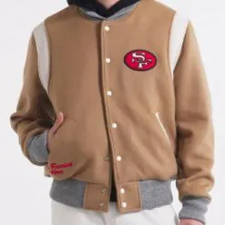 San Francisco 49ers Teddy Varsity Wool Jacket