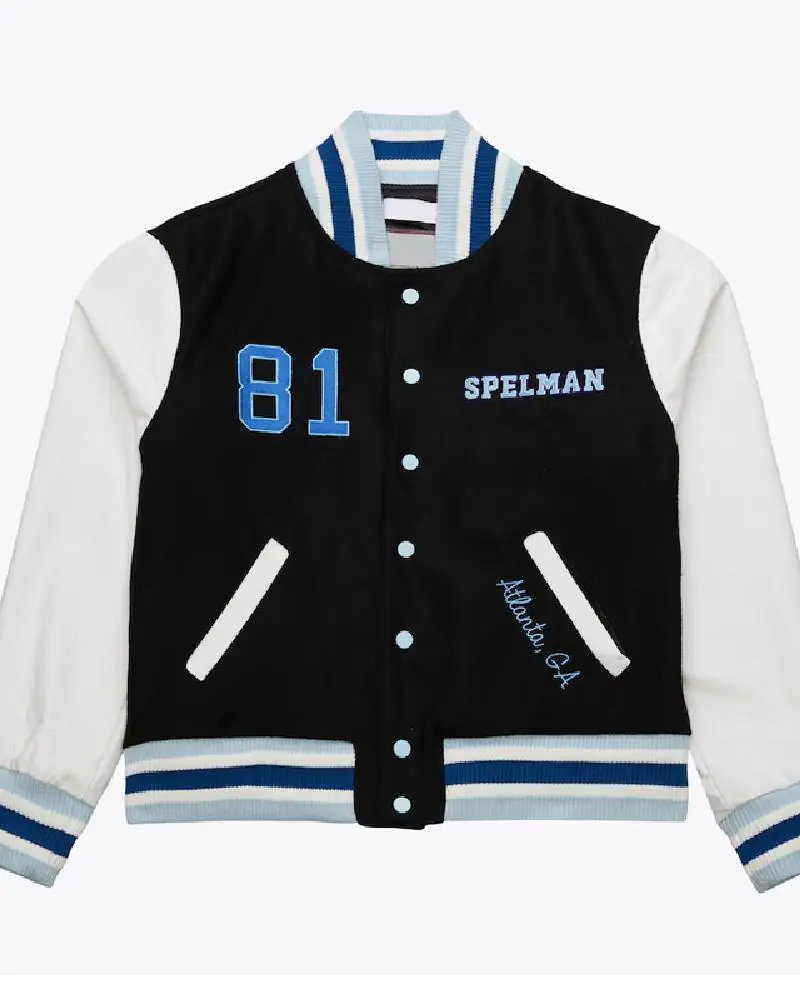Spelman College Jaguars Homecoming Black Varsity Jacket Spelman College Jaguars Homecoming Black Varsity Jacket