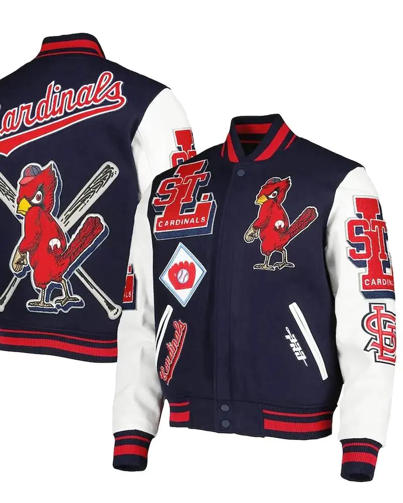 St. Louis Cardinals Old English Wool Varsity Jacket St. Louis Cardinals Old English Wool Varsity Jacket
