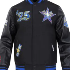Unisex 2025 NBA All-Star Game Pro Standard Black Wool Varsity Jacket