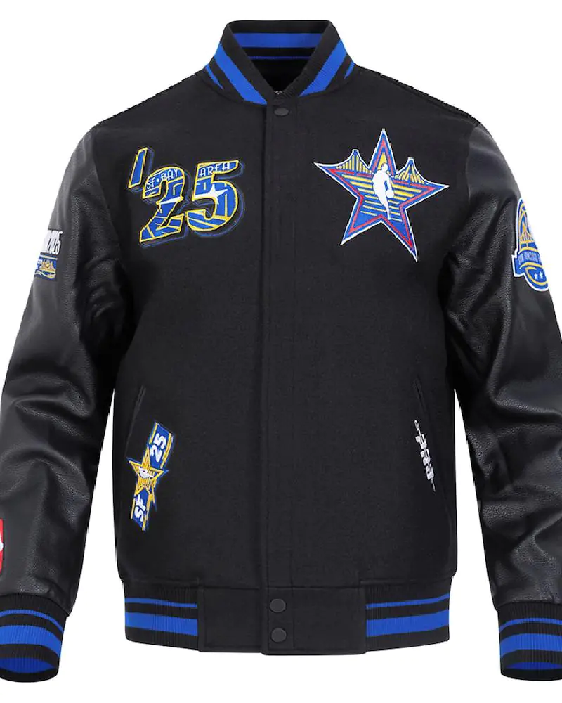 Unisex 2025 NBA All-Star Game Pro Standard Black Wool Varsity Jacket