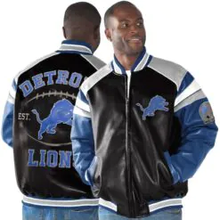 Detroit Lions Home Team Leather Jacket