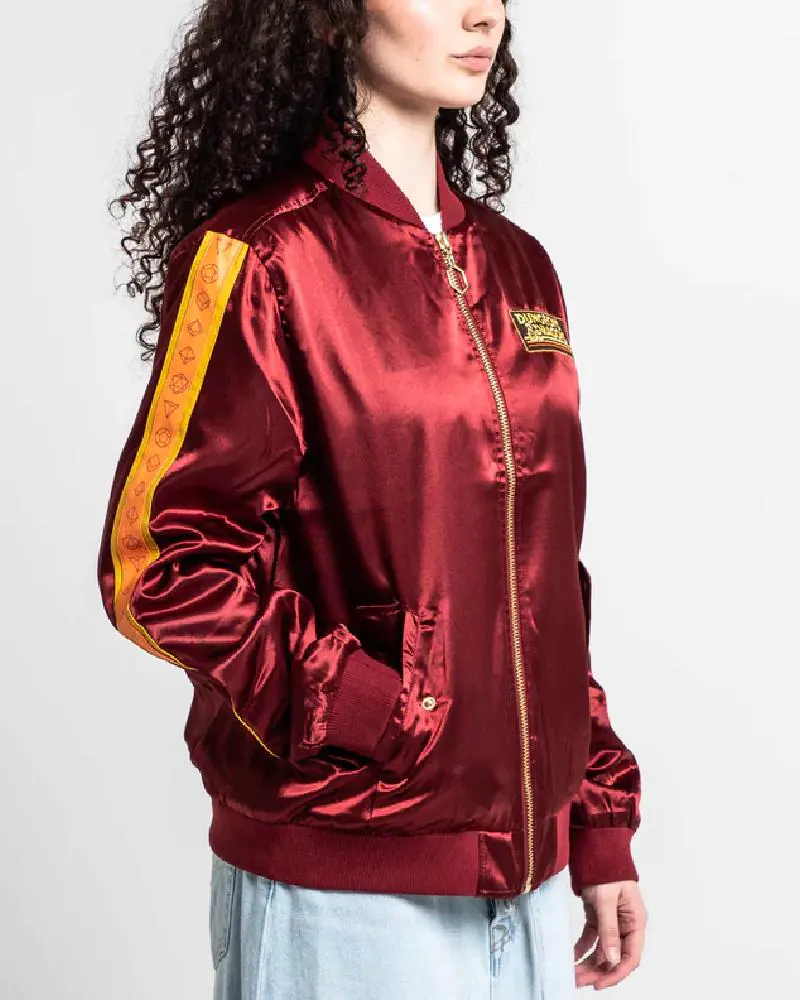 Retro Red Dragon Bomber Jacket
